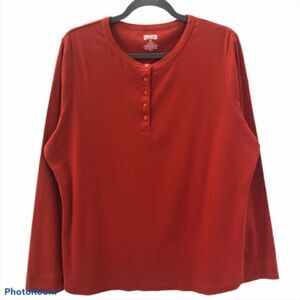 Duluth Trading Co Long Sleeved Henley Pullover. Size XL.